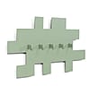 Spinder TETROMINO Garderobe Hakenleiste Silky Taupe, MDF, Stahl, Skandinavisch, 