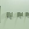Spinder TETROMINO Garderobe Hakenleiste Silky Taupe, MDF, Stahl, Skandinavisch, 