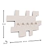 Spinder TETROMINO Garderobe Hakenleiste Silky Taupe, MDF, Stahl, Skandinavisch, 