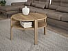Wohnzimmertisch Couchtisch TOBAGO rund Ø 75 cm Optik Mauvella Eiche Wohnzimmertisch Couchtisch TOBAGO rund Ø 75 cm Optik Mauvella Eiche