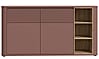 Sideboard BREATHTAKER im Farbton Terracotta 2 Türen 2 Schubladen von Forte