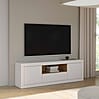Lowboard TV-Board LEFKADAS Weiß seidenmatt 2 Türen 1 Schublade, Forte