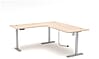 Höhenverstellbarer Eckschreibtisch SANTORIN Riva Eiche 185 x 177 cm Höhenverstellbarer Eckschreibtisch SANTORIN Riva Eiche 185 x 177 cm