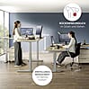 Komplettbüro Büro-Set SANTORIN VIII Riva Eiche & Glas Cashmere 7-teilig