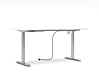 Höhenverstellbarer Schreibtisch SANTORIN Weiß - 160 x 77 cm