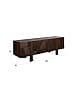Zuiver Sideboard BRUNEAU Eschenfurnier Dunkelbraun 150cm