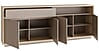 Sideboard Kommode FICAR mit LED Dekor: Riva Eiche / Imbiah Pine, Forte