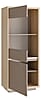 Vitrine FICAR Highboard schmal 2-trg. Dekor: Riva Eiche / Imbiah Pine