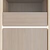 Vitrine FICAR Highboard schmal 2-trg. Dekor: Riva Eiche / Imbiah Pine