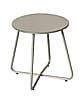 Beistelltisch VALERIA aus Stahl | Taupe | Ø 40 Indoor und Outdoor