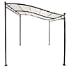 LEX Anbaupavillon 2,5x3 m Pergola wasserdicht & UV-Schutz creme