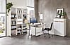 Büroregal MEMPHIS Weiß supermatt & Artisan Eiche – 2 Schubkästen