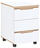 Rollcontainer MEMPHIS Weiß supermatt & Artisan Eiche – 3 Schubladen