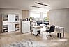 Komplettbüro MEMPHIS IV Weiß/-Artisan Eiche 8-teiliges Set inkl. Tisch