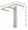Wandgarderobe SENZA 1 Stahl Silky Taupe Garderobenhalter Spinder Design