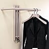 Wandgarderobe SENZA 1 Stahl Silky Taupe Garderobenhalter Spinder Design