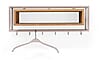 Garderobe Wandgarderobe SCHOOL 80 Stahl Silky Taupe Ablage Eiche