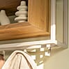 Garderobe Wandgarderobe SCHOOL 80 Stahl Silky Taupe Ablage Eiche