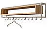 Garderobe Wandgarderobe SCHOOL 120 Stahl Silky Taupe Ablage Eiche, Spinder