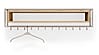 Garderobe Wandgarderobe SCHOOL 120 Stahl Silky Taupe Ablage Eiche, Spinder