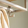 Garderobe Wandgarderobe SCHOOL 120 Stahl Silky Taupe Ablage Eiche, Spinder