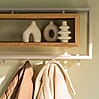 Garderobe Wandgarderobe SCHOOL 120 Stahl Silky Taupe Ablage Eiche, Spinder