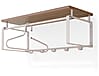 Wandgarderobe REX 3 Silky Taupe, Garderobe mit 5 Haken und Hutablage