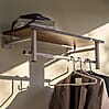 Wandgarderobe SIMPLON Stahlrohr Silky Taupe pulverbeschichtet, Spinder