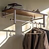 Wandgarderobe SIMPLON Stahlrohr Silky Taupe pulverbeschichtet, Spinder